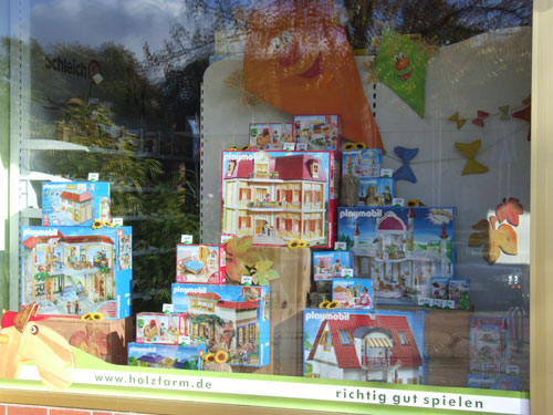Playmobil-Schaufenster