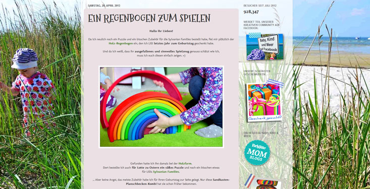 ein Blogbeitrag von Baby,Kind & Meer zu unserem Regenbogen