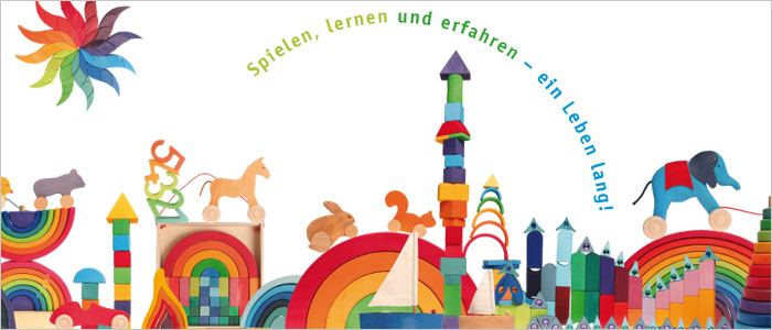 Grimms Holzspielzeug - Spielen, lernen und erfahren - ein Leben lang!