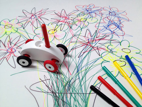 mit Fingercar gezeichnetes Bild