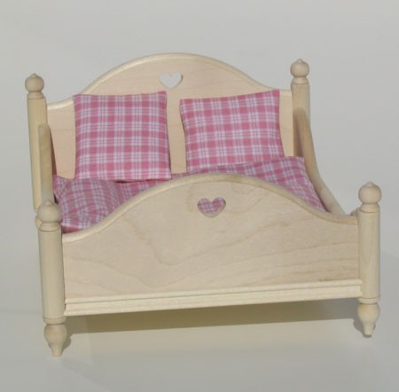 Bodo Hennig Puppenhaus Doppelbett Classic