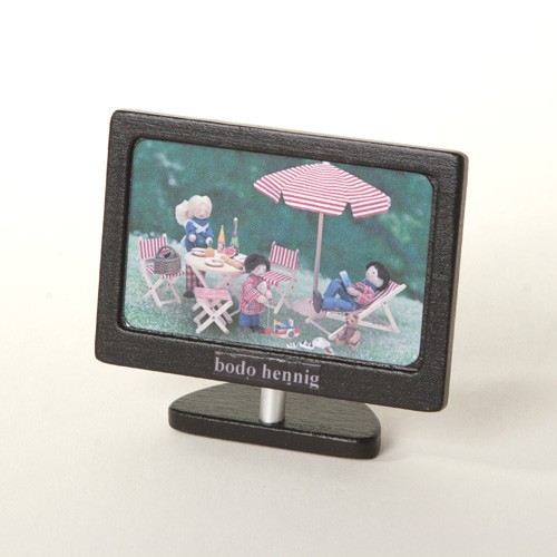 Bodo Hennig Puppenhaus Miniatur Flachbild-Fernseher