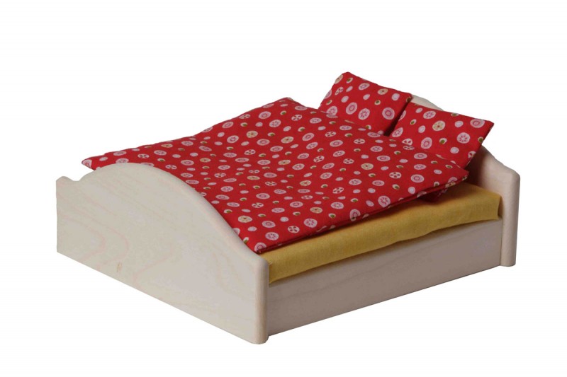 Bodo Hennig Puppenhaus Doppelbett Bambino